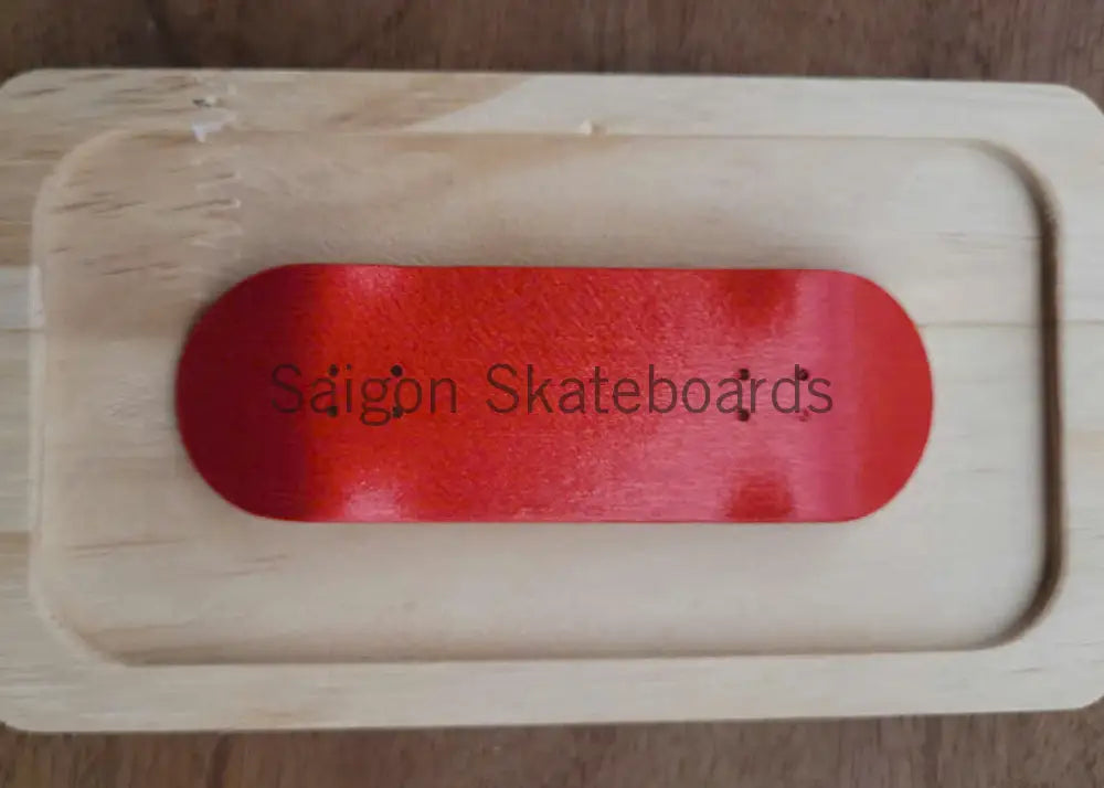 Saigon Skateboards 34mm & 32mm x100mm Professional Fingerboard Red / 34mm Deck