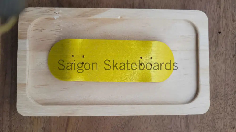 Saigon Skateboards 34mm & 32mm x100mm Professional Fingerboard Yellow / 34mm Deck