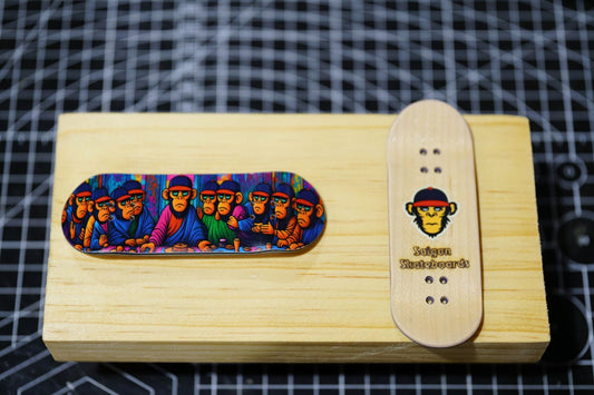 Cosa Nostra Hand-made maple skateboard fingerboard "The Last Supper"