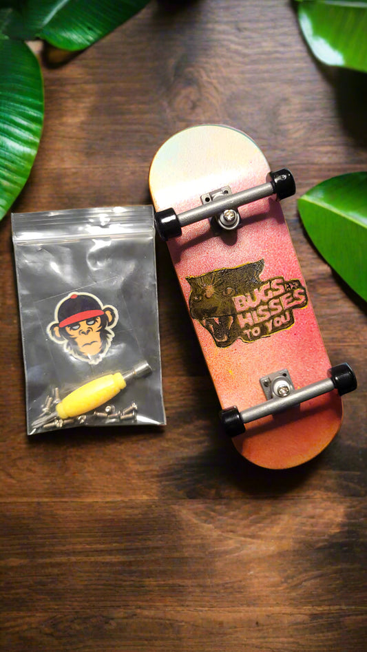 Fushia Fingerboard Bug And Hisses to You 32mm*100mm
