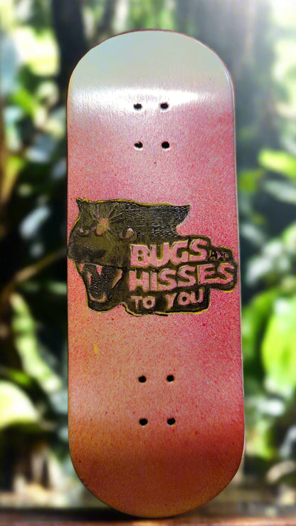 Fushia Fingerboard Bug And Hisses to You 32mm*100mm